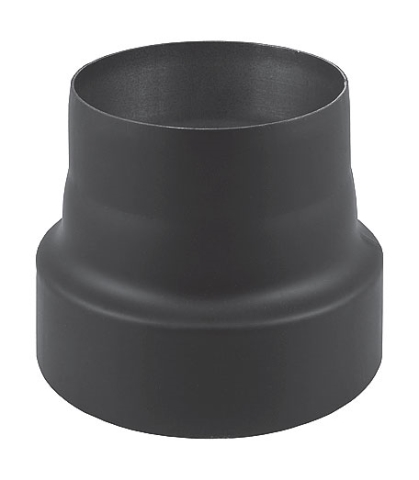 dymovod redukcia po dyme z d180mm na d150mm, farba čierna
