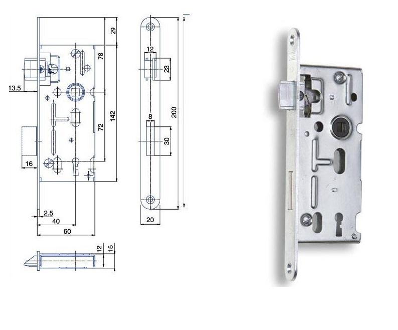 zámok  60/72 dozický  K 104 L/P