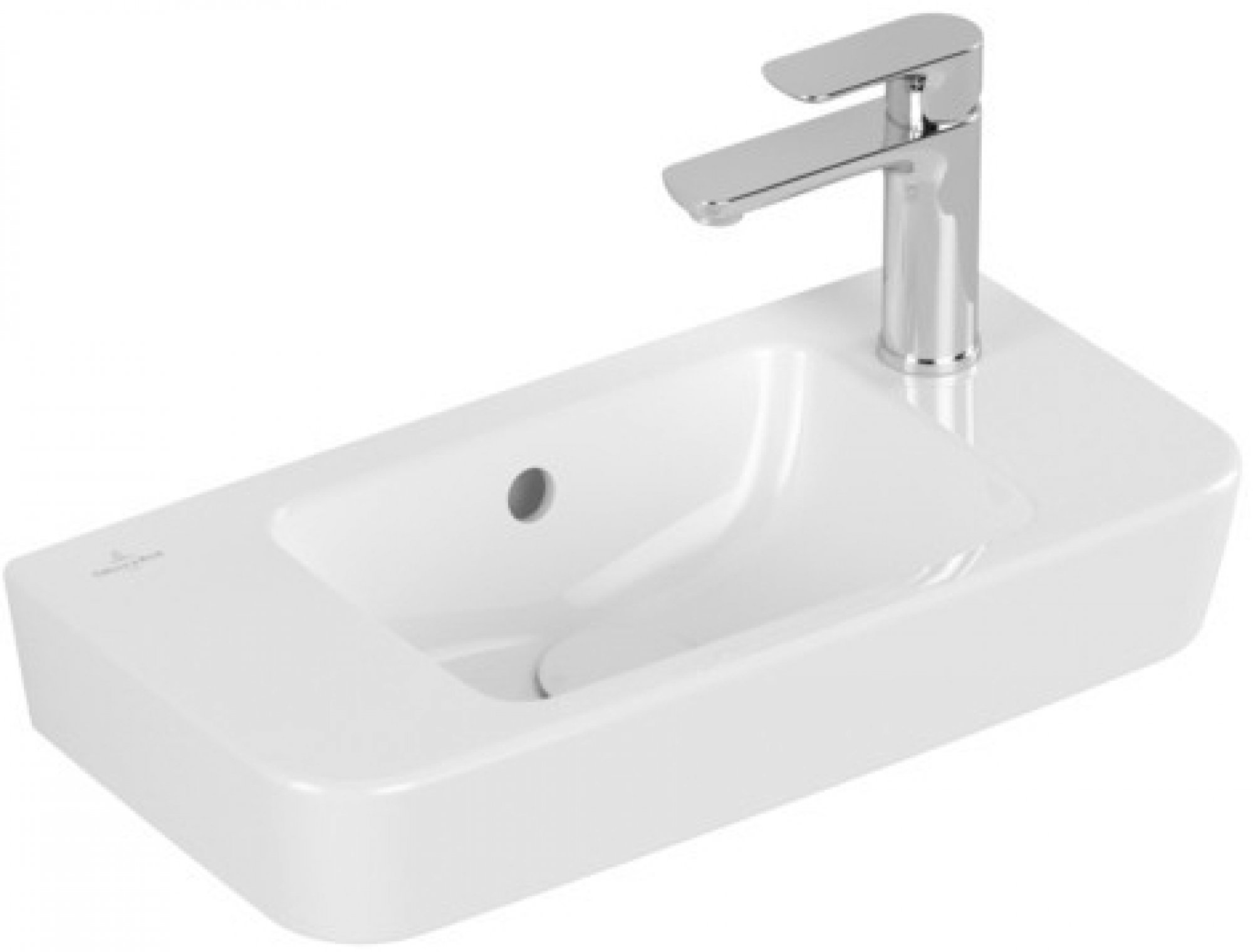 umývadlo 50 O.NOVO 50x25 s prep. PRAVÉ 4342R501