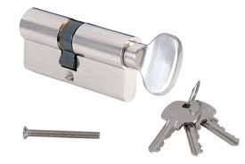 stavebná cylindrická vložka s gombíkom-nikel