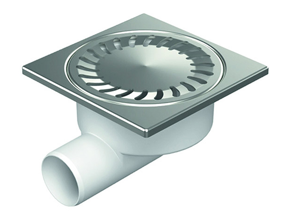 vpusť bočná 150x150/50  MK2612BK nerezová mriežka 