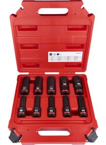 Milwaukee gola sada priemyselných hlavíc 1/2" 10ks 10-24mm 4932480457