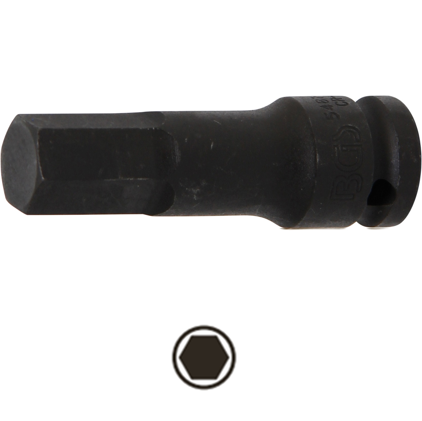 BGS Hlavica zástrčná tvrdená, 1/2", imbus 17 mm, dĺžka 75 mm,  5481-M17