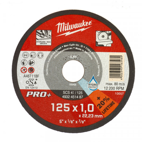 Milwaukee kotúč rez nerez/kov 125x1,0mm 4932451487