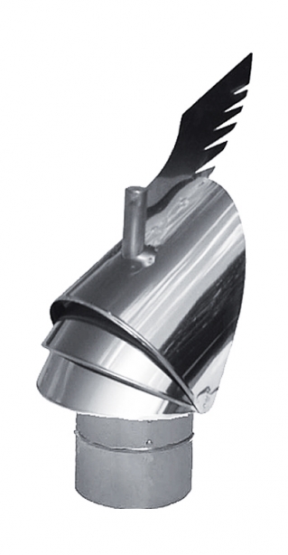 dymovod nerezová komínová hlavica Dragon 200  podst.kruh. pevný pre SWK 
