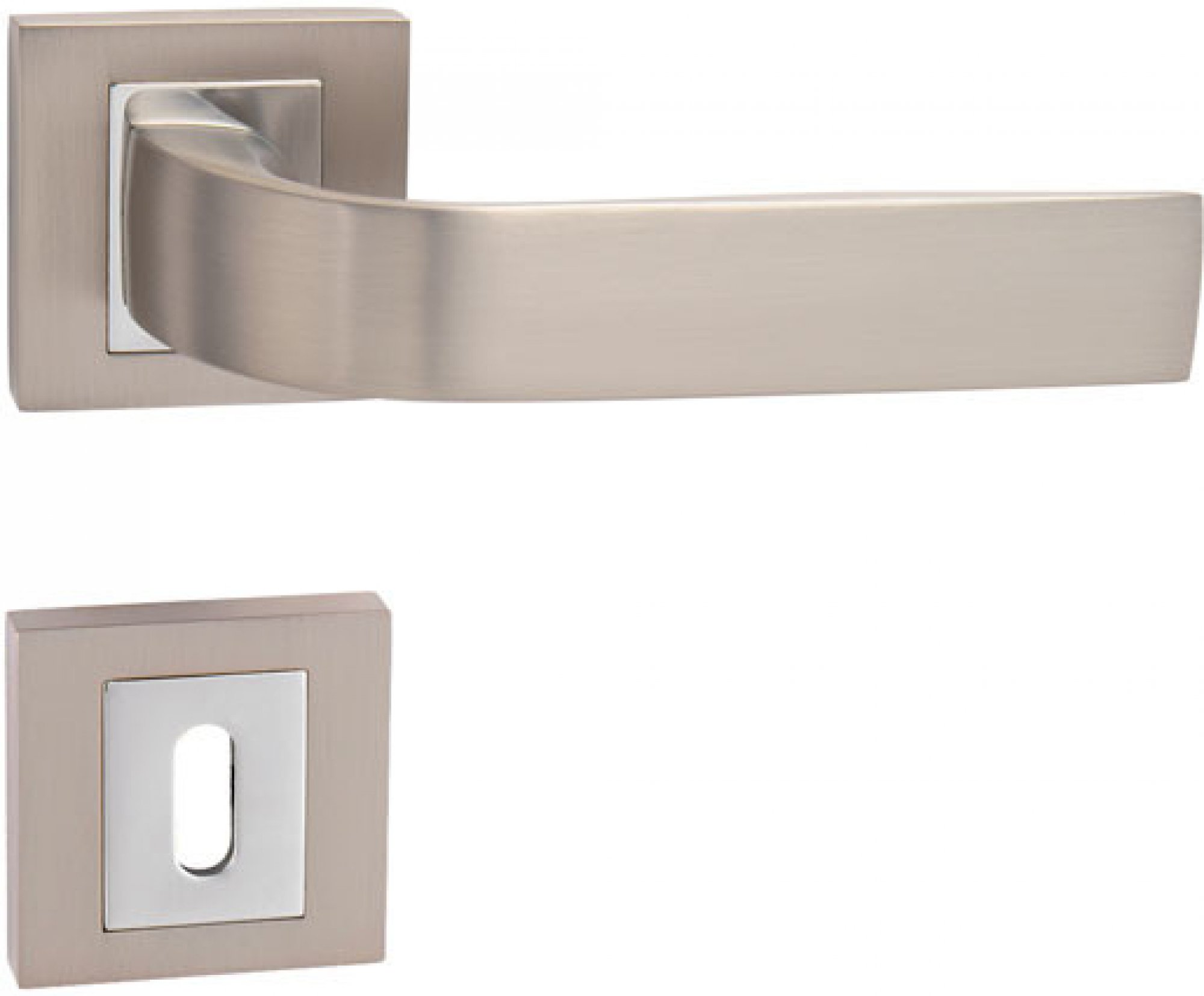 kľučka/kľučka rozeta/OK CYNTHIA HR BB nikel matný/chrom lesklý 