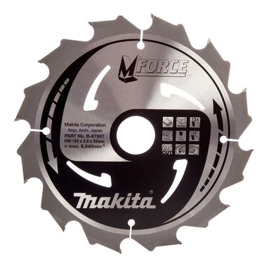 MAKITA kotúč pilový 190x30x12Z 