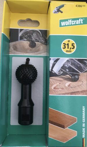 Wolfcraft Guľová rašpla pre uhlovú brúsku, pr. 30 mm 4386000