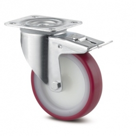 kolo otočné 160 3477UAR160P63 brzd. RED 350kg 