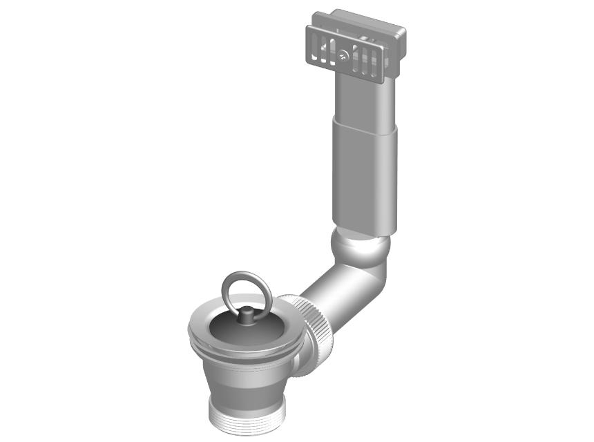 sifón drezový T-733PBT/II sif.s bočným teleskop. prepadom 620710 