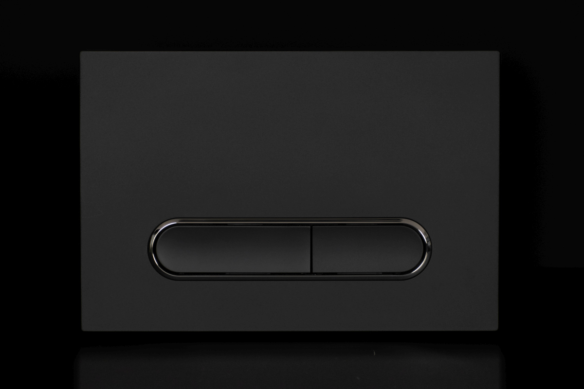 WC tlačítko UNI UTFM004 MODERN čierna matná