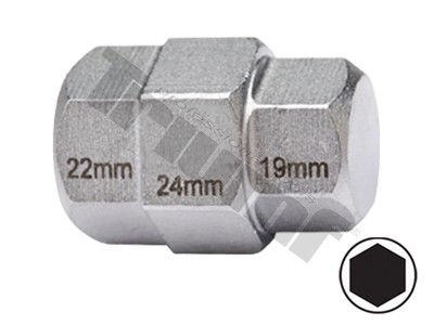 hlavica zástrčná imbus 19,22,24mm na osky motocyklov 3792