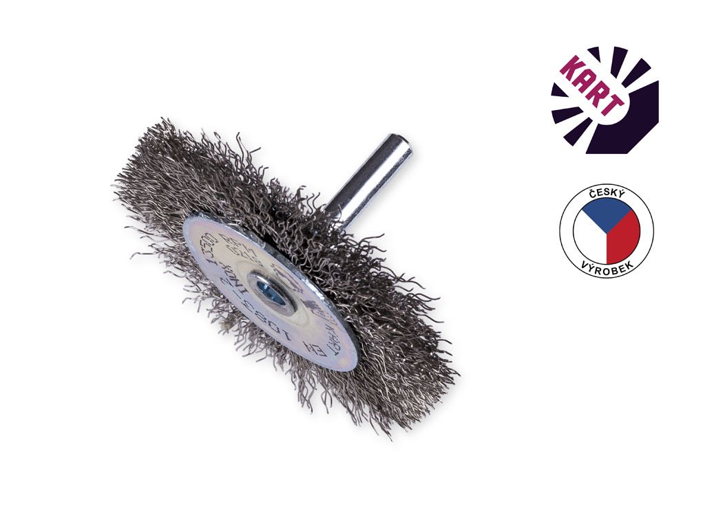 KEFA kotúčová vlnitá so stopkou   80mm nerezová drôt 0,3mm 