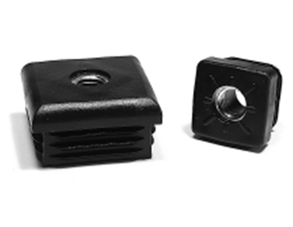 zátka  J 40x40  M10 čierna