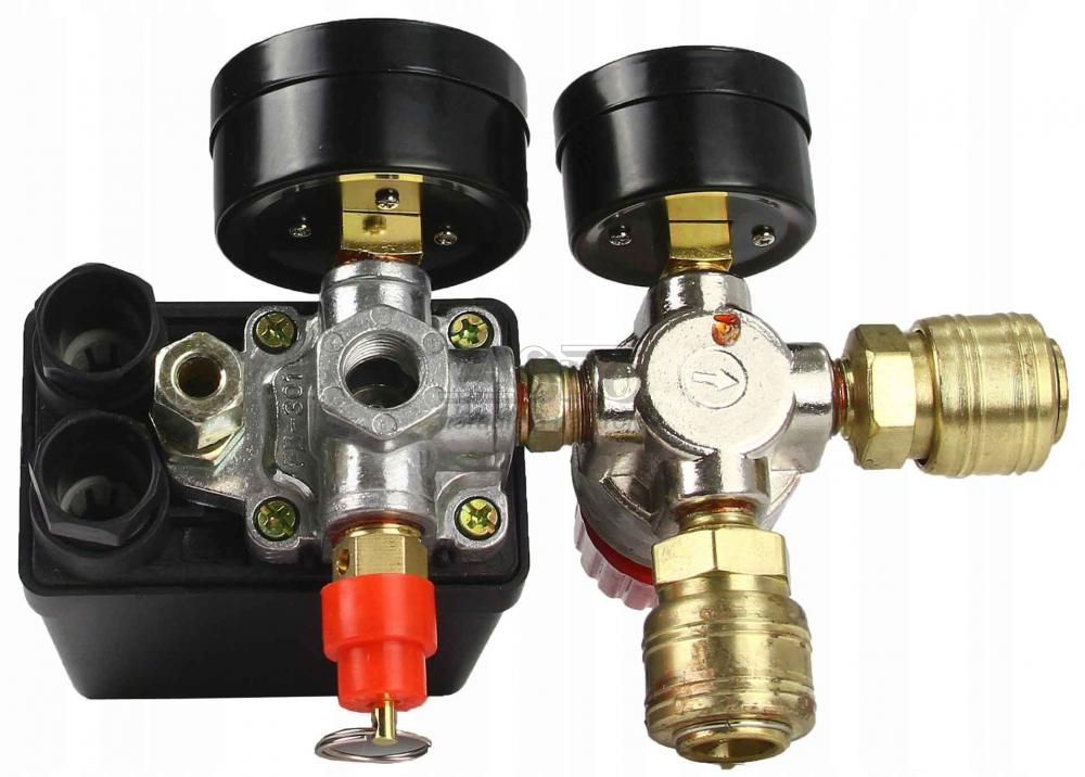 tlakový spínač na kompresor  12bar,  400V  výstup 1/4"TS380-3   13-18A NeMA