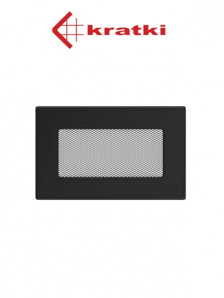 Krbová mriežka kov čierna 11x17 bez žalúzie 1117