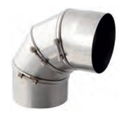 dymovod nerezové koleno 120/0-90 nastavitelne    