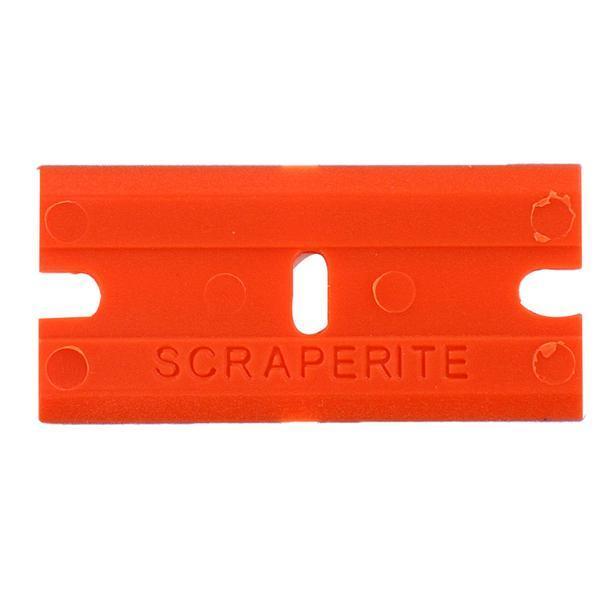 škrabka čepel scraperite plastová červená 40x18x1,2mm 100ks/bal. 9012