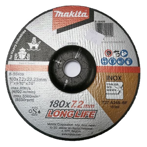 MAKITA kotúč brúsny kov 180x6 B-56409