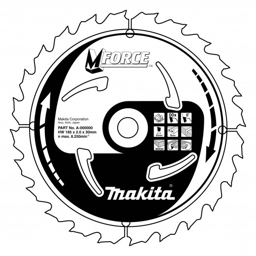 MAKITA kotúč pilový 185x30x16Z B-07945/D-03903