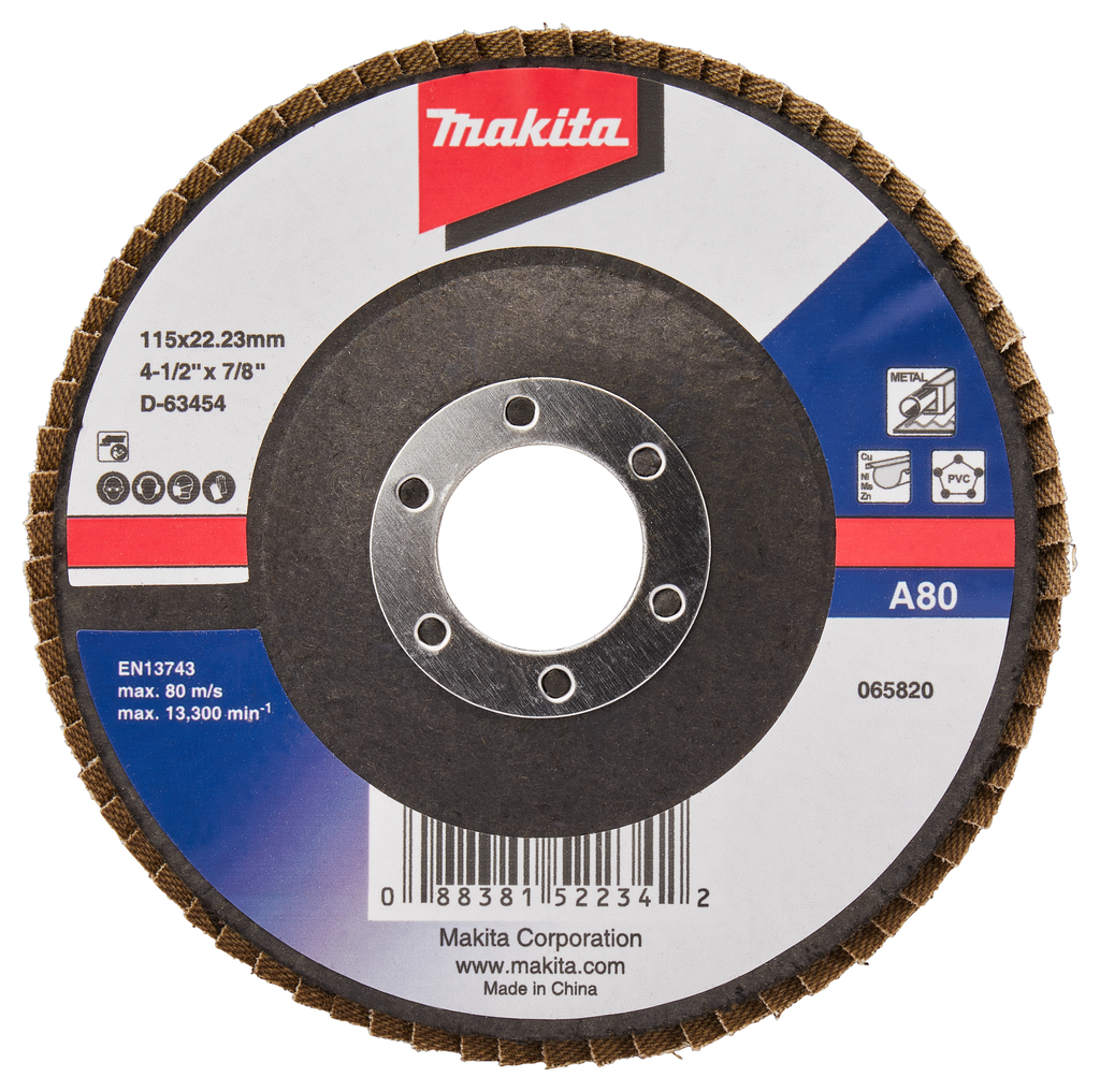 MAKITA kotúč brúsny  115x22,23 MM  K80  D-63454-10