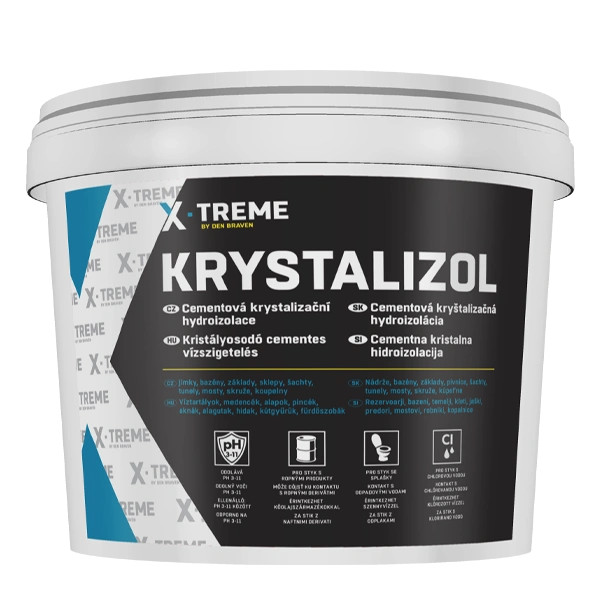 Den Braven Cementová kryštalizačná hydroizolácia Krystalizol  5kg  - Ostatná chémia | MasMasaryk