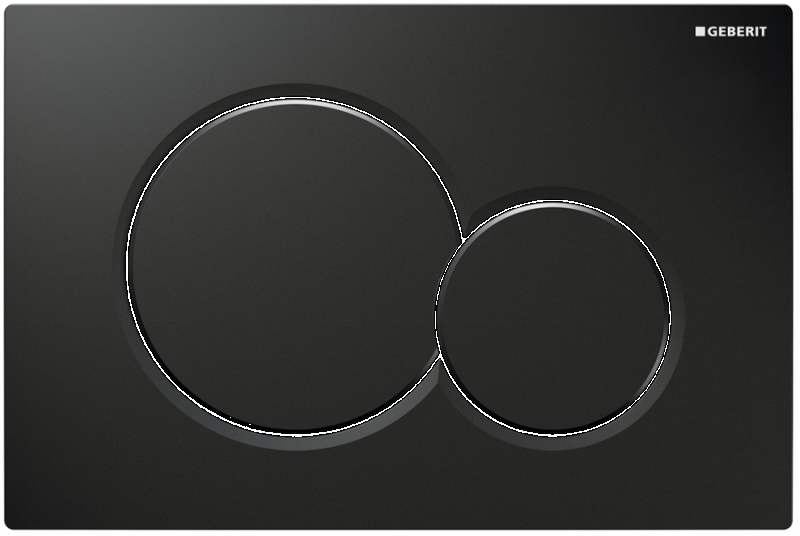 WC Geberit tlačítko SIGMA01 ROUND 115.770.DW.5 čierne
