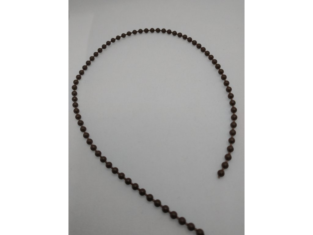 ŽALÚZIE - retiazka guličková  tmavohnedá metráž 9070037