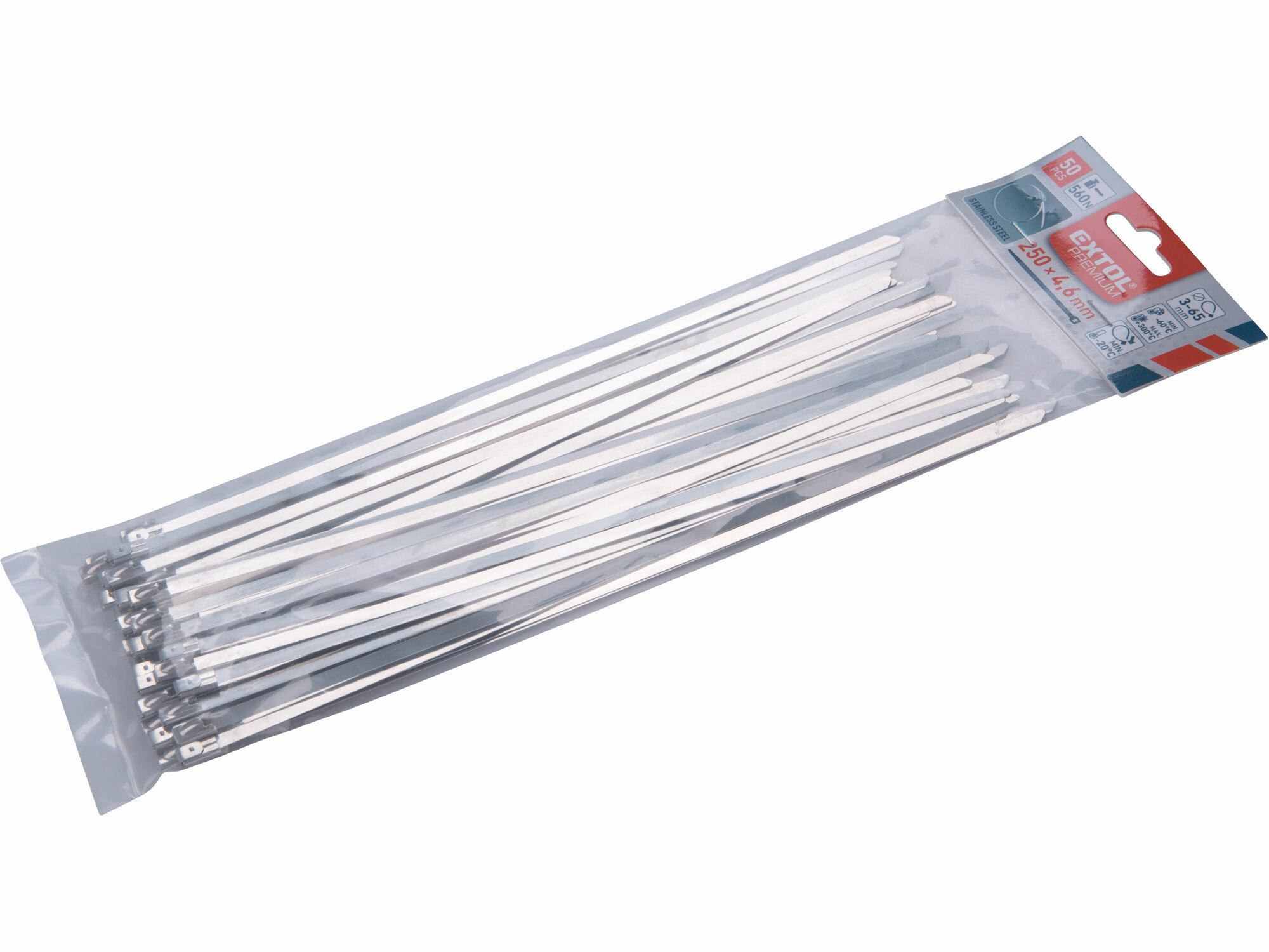 páska sťahovacia  250x4,6 nerezová 50ks/bal. 