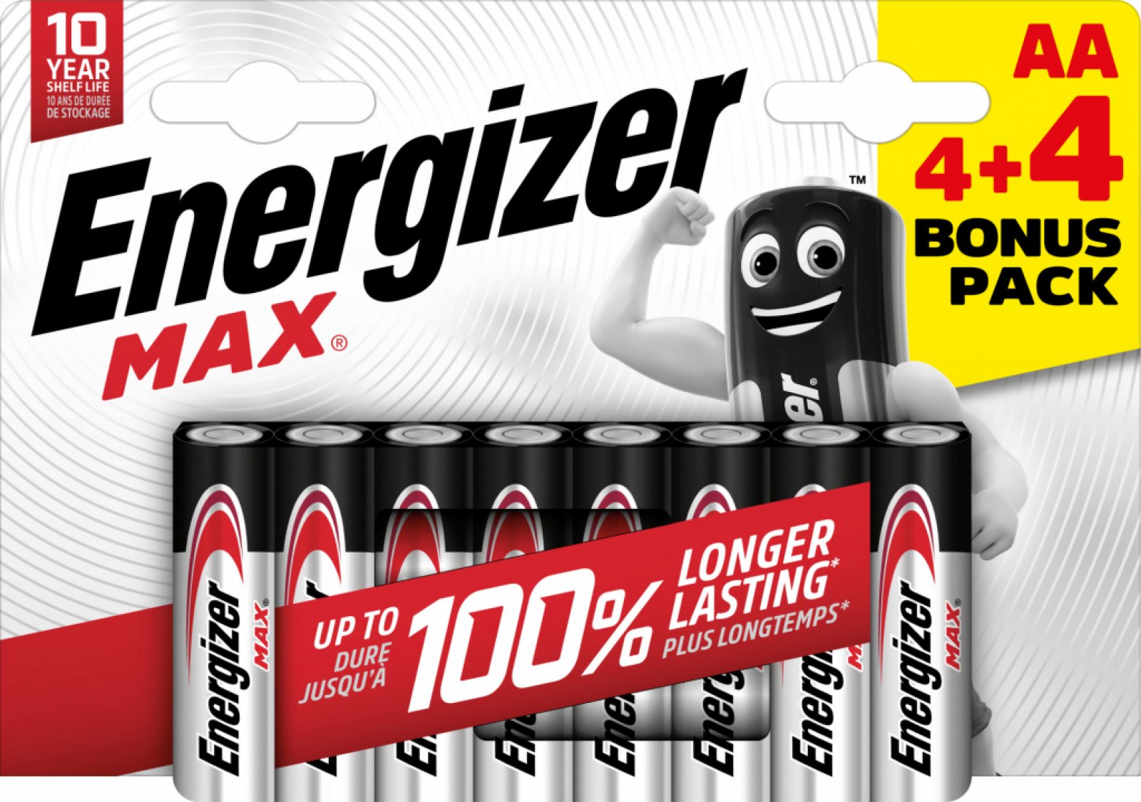 batéria AA Energizer Max E91 4+4 free 