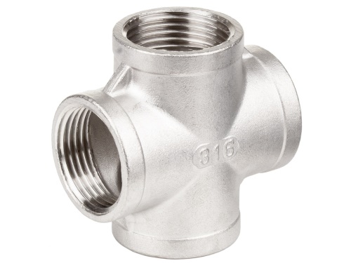 nerezový kríž 1" zavitový 302