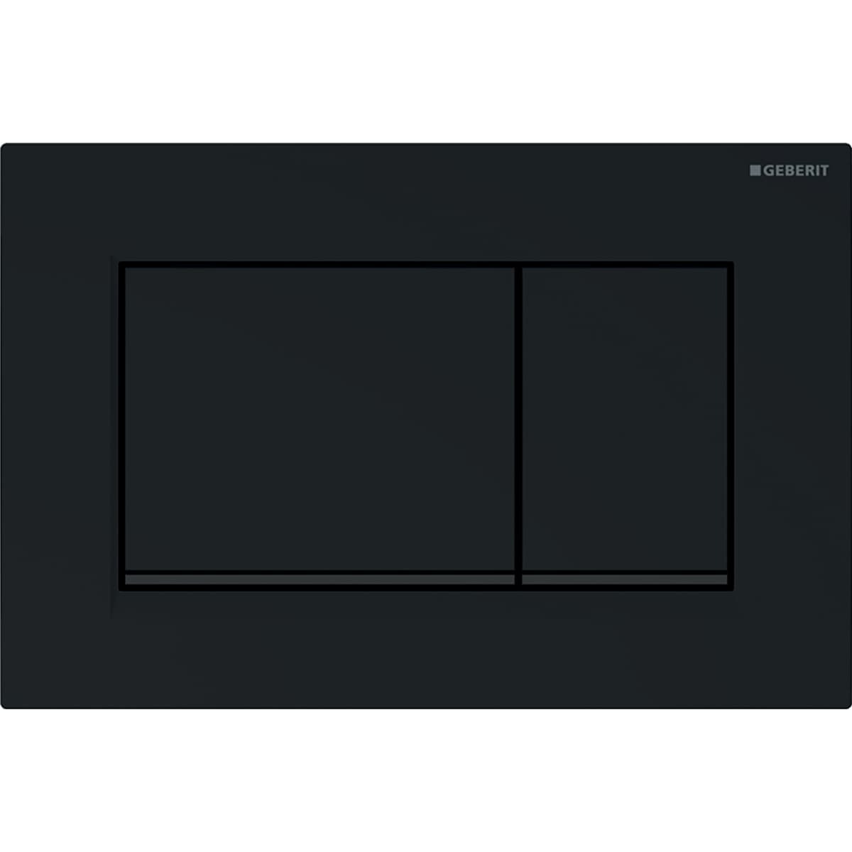 WC Geberit tlačítko SIGMA20 SQUARE 115.883.DW.1 čierna /čierna mat/čierna 