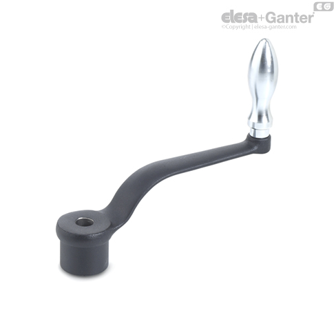 ručná kľuka DIN 468  80 x10 F Pevná 