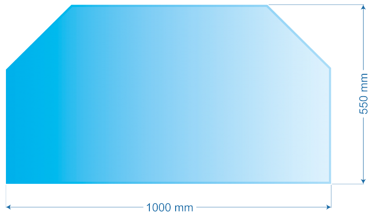 sklo pod kachle 100x 55  6mm šesťuholník 21.02.871.2      23435