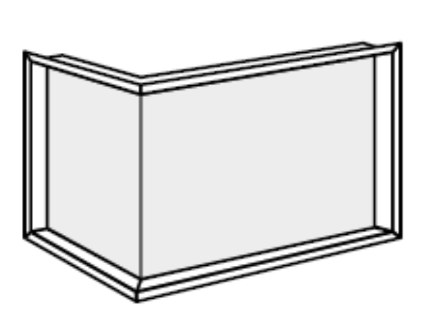krbová vložka Hoxter ECKA zabudovací rám 60/35/50 ľavý-pravý   HO-H1001442