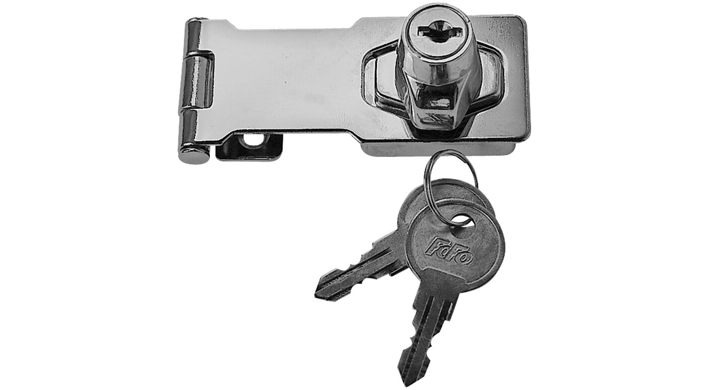 petlica uzamyk. F1-114mm  Chróm