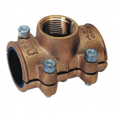 GEBO objímka s odbočkou 11/4"x54mm   Brass  Cu