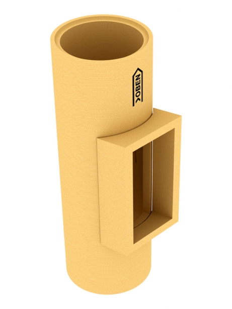 Komínová UNI 200/660 vložka s čistiacim otvorom UNI, keramická, o200/660 14896