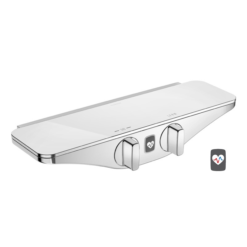 vodovodná batéria HANSA EMOTION 5863017282 spr. termostat Wellfit s poličkou chróm/biela 