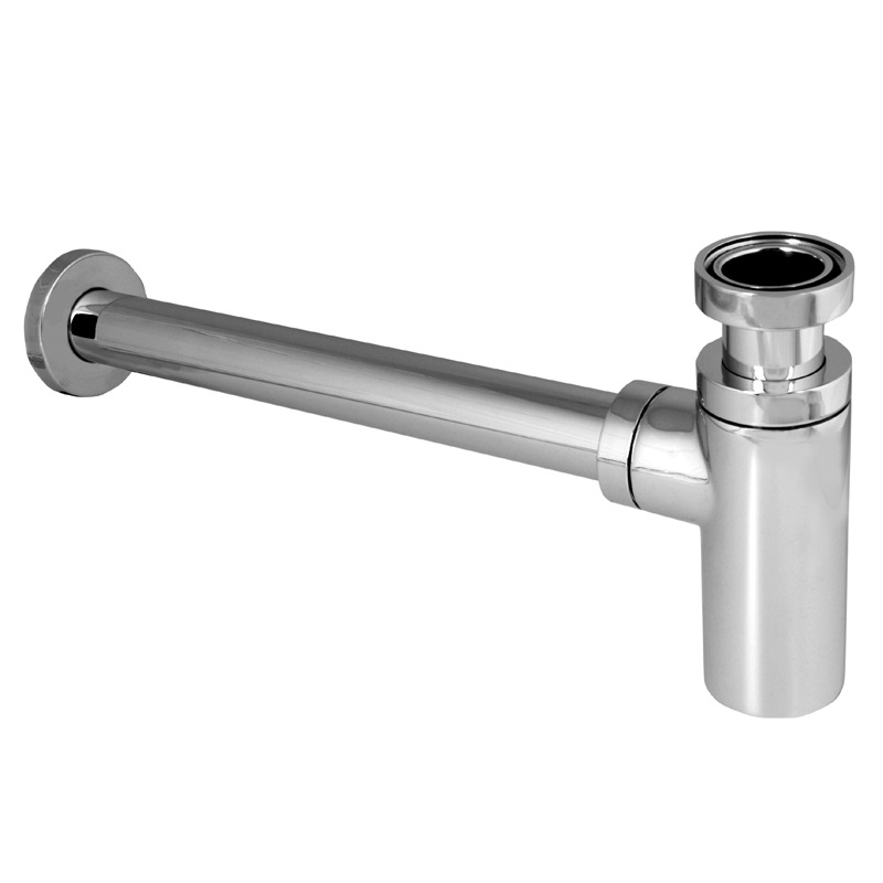 polsifón umyvadlový CH12 kovový okrúhly 5/4"x32 mm CR, s prevlečnou maticou