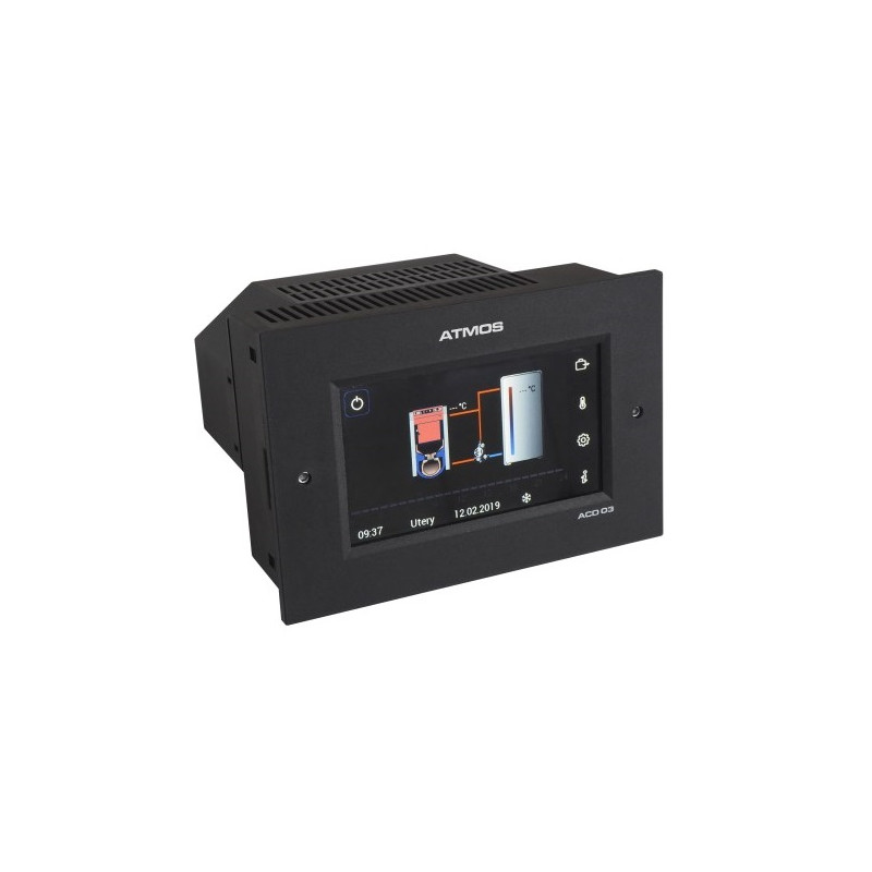 kotol ATMOS ekvitermicka regulacia ACD 03 AGF pre kotle s ručným prikladaním s čidlom spalín S0106