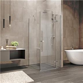 sprchový kút CK10215ZP 90x90 štvorec pevná stena ľavá otváracie dvere pravé