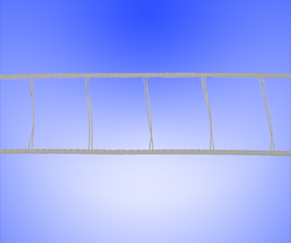 ŽALÚZIE - rebríček žalúzie 18x28mm / 1m biely  9070073