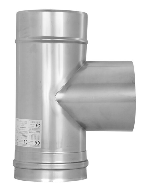 dymovod nerezová odbočka 80 T 87° s okapničkou  fu06151080