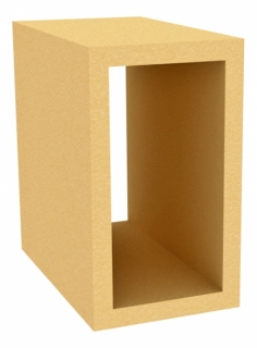 komín UNI Predlžovací diel na dvierka UNI, keramický, dĺžka 300 15071