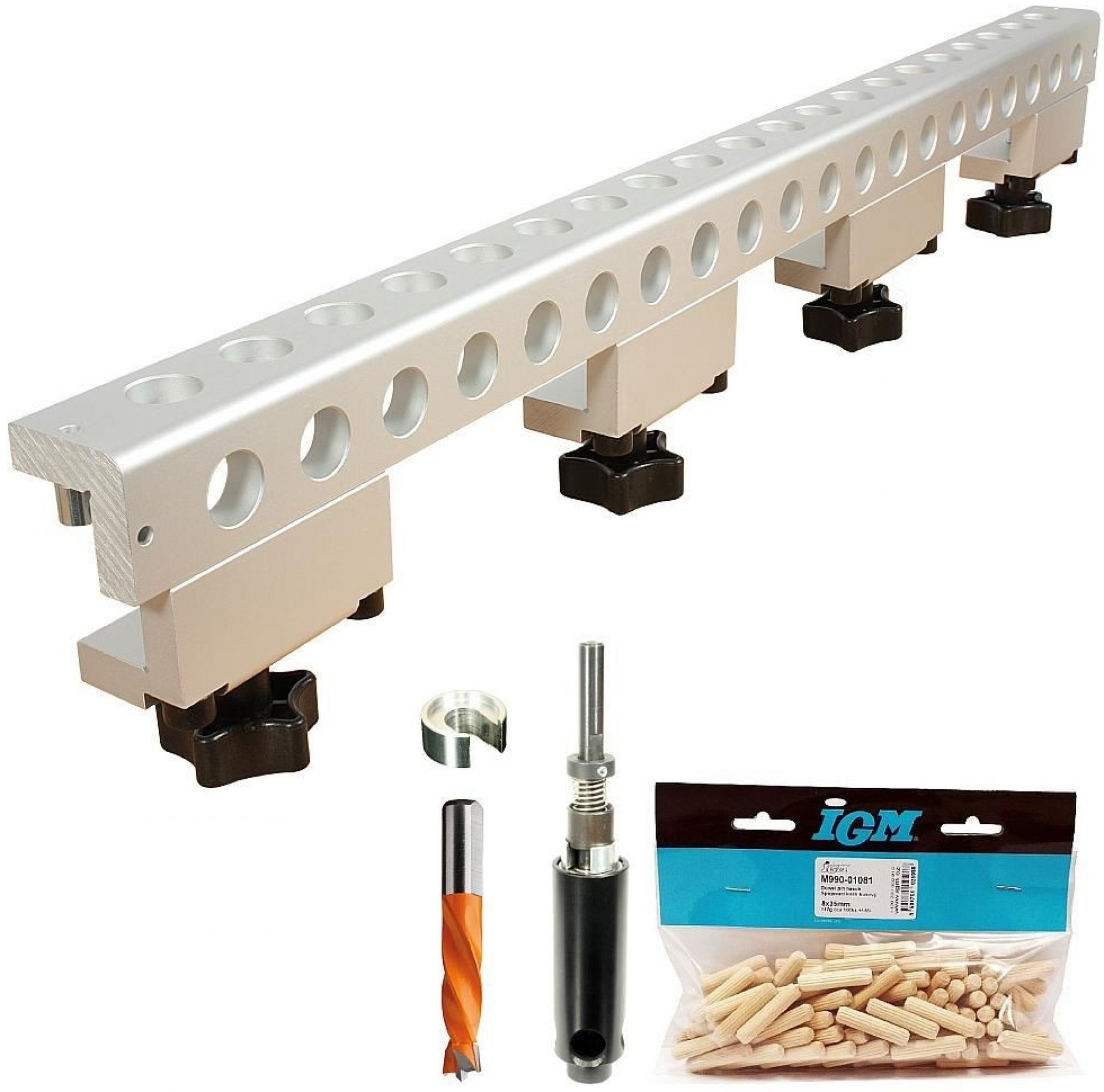 IGM Vrtací prípravok sada 656mm + 100ks kolíkov 8x35 FKP 656