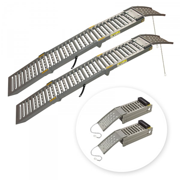 DEMA Rampa nájazdová na auto, hliníková, nosnosť 550kg pár 195x25cm 