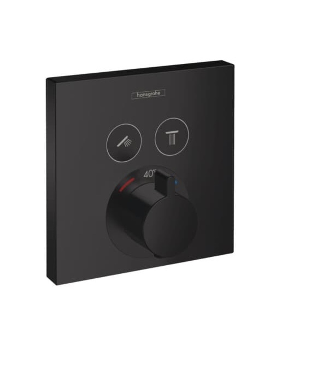 vodovodná batéria HG SHOWER SELECT  15763670 termostat. pod.omietku pro 2 spotrebiče , matná čierna