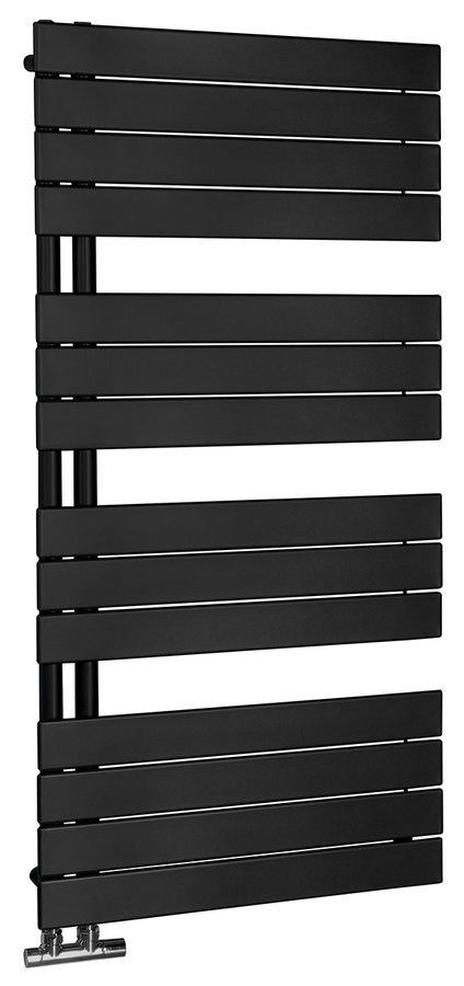 radiátor rebrík  MILI DC626T čierna mat. 600x1622 , rozteč 50mm (dop. tyč 600W)