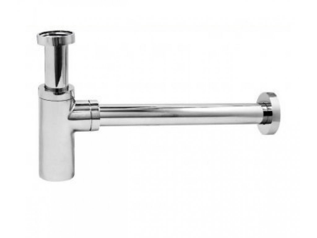 polsifón umyvadlový 04000C-LONG dlhý, DN 32, 5/4", mosadzný, chróm, Aquaristo